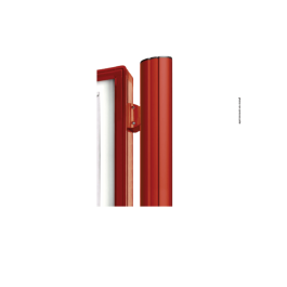 Poteau Quatro complémentaire avec bandeau-titre - h 3000 mm pour Vitrine "1000" et "2000" - PROCITY