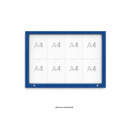 Vitrine "1000" vitrage Plexichocs® extérieure 1 porte levante - 8 A4 - PROCITY