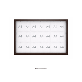 Vitrine "1000" vitrage Plexichocs® extérieure 1 porte levante - 21 A4 - PROCITY