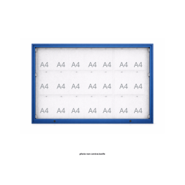 Vitrine "1000" vitrage Plexichocs® extérieure 1 porte levante - 21 A4 - PROCITY