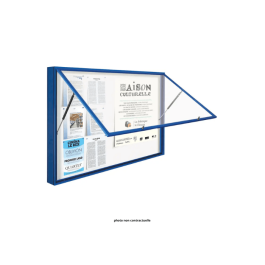 Vitrine "1000" vitrage Plexichocs® extérieure 1 porte levante - 21 A4 - PROCITY