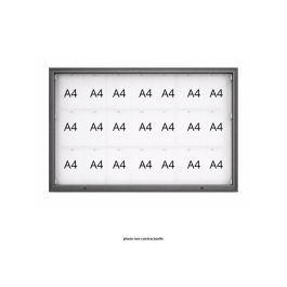 Vitrine "1000" vitrage verre sécurisé extérieure 1 porte levante - 21 A4 - PROCITY