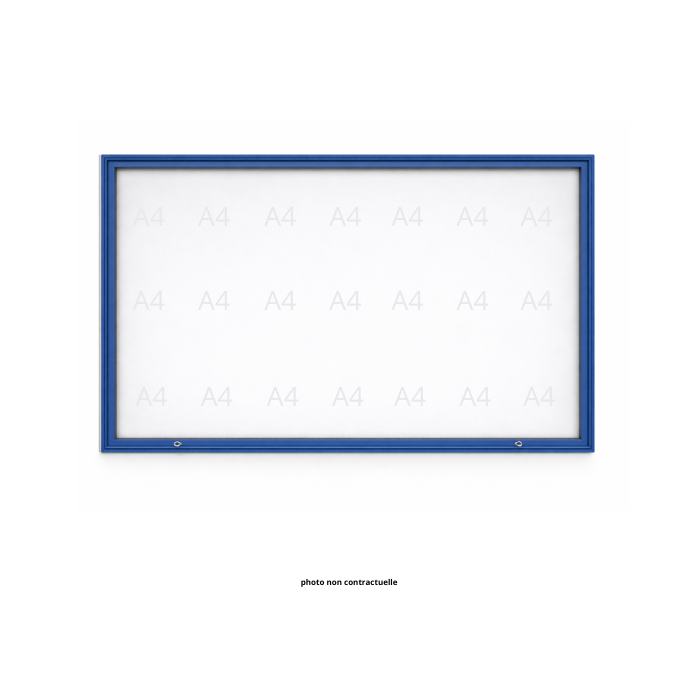 Vitrine "1000" vitrage Plexichocs® extérieure 1 porte levante - 27 A4 - PROCITY