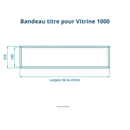 Bandeau titre pour Vitrine "1000" - 30 A4 - PROCITY
