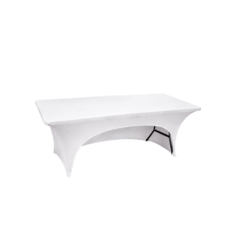 Housse 3 cotés pour table 180x76 cm lycra 300g – Nappe stretch professionnelle