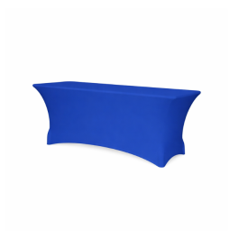 Housse de table stretch 180x76 cm – Bleu roi (proche Pantone 287C)