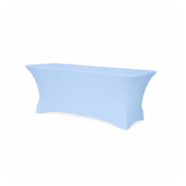 Housse de table stretch 122x76 cm – Bleu ciel (proche Pantone 7688C)