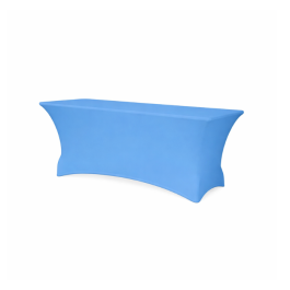 Housse de table stretch 152x76 cm – Bleu pâle (proche Pantone 543C)