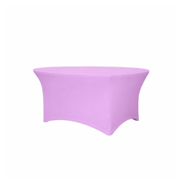 Housse pour table ronde Ø183 cm lycra 210 gr/m²-Parme  proche pantone 2563C
