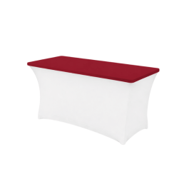 Housse de plateau de table en lycra 210 gr/m²– bordeaux– Nappe stretch professionnelle