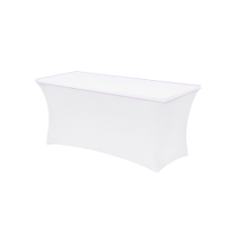 Housse de plateau de table en lycra 210 gr/m²– blanc – Nappe stretch professionnelle