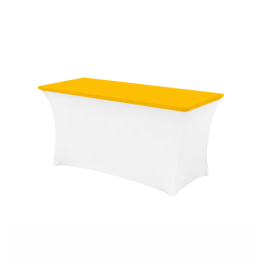 Housse de plateau de table en lycra 210 gr/m²–  jaune – Nappe stretch professionnelle