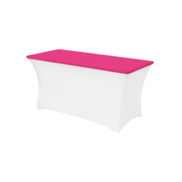 Housse de plateau de table en lycra 210 gr/m²–  rose – Nappe stretch professionnelle