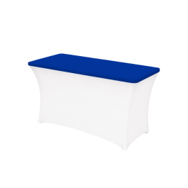 Housse de plateau de table en lycra 210 gr/m²–  bleu roi– Nappe stretch professionnelle