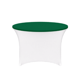 Housse pour plateau de table rond Vert foncé proche pantone 349C