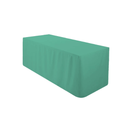 Nappe Vert d'eau proche pantone 338C tombante  lycra 210 gr/m²– Nappe stretch professionnelle