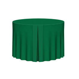 Nappe Vert foncé proche pantone 349C tombante pour table ronde lycra 210 gr/m² - Nappe professionnelle