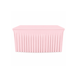 Housse pour table  couleur  Rose pâle  proche pantone 706C lycra 210 gr/m²– Nappe stretch professionnelle