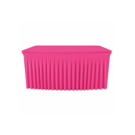 Housse pour table  couleur FUSCHIA  proche pantone 7424C lycra 210 gr/m²– Nappe stretch professionnelle