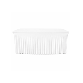 Housse pour table  couleur  blanche lycra 210 gr/m²– Nappe stretch professionnelle