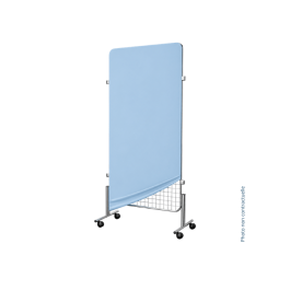 Housse pour grille d'exposition Hexagone couleur bleu ciel 200x100 cm lycra 210 gr/m²– Covertex Pro