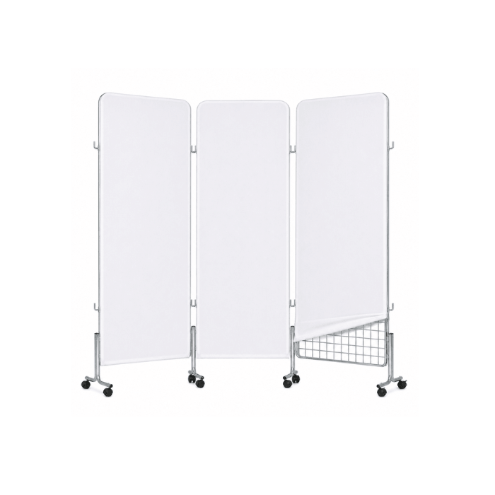 Housse BLANCHE pour grille d'exposition Hexagone 200x100 cm lycra 210 gr/m²– Covertex Pro