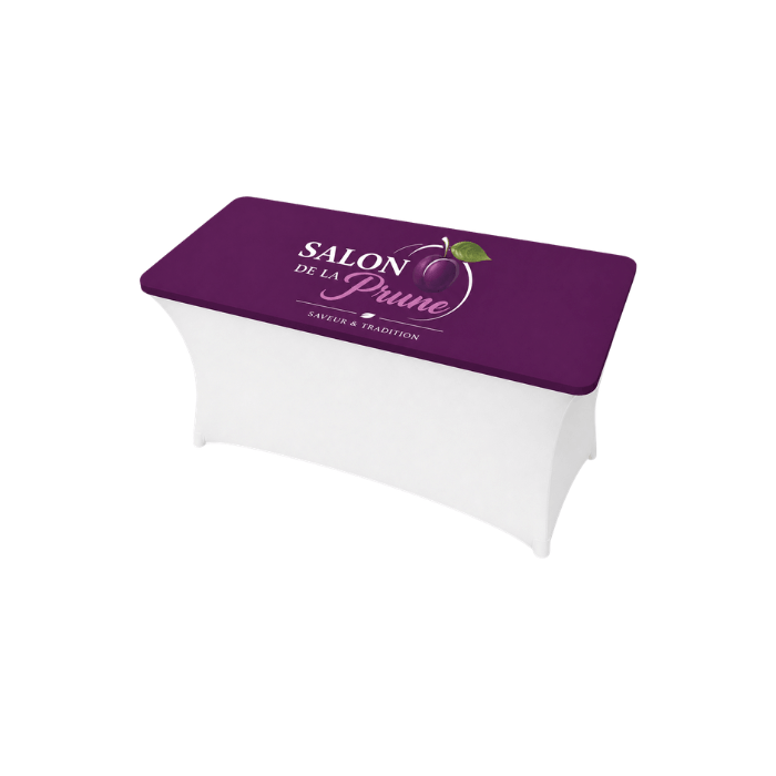 Housse personnalisable de plateau pour table 152x76 cm lycra 210 gr/m² – Covertex Pro