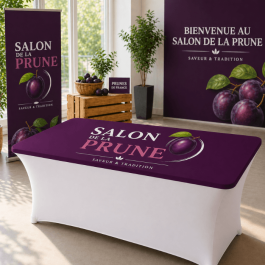 Housse personnalisable de plateau pour table 152x76 cm lycra 210 gr/m² – Covertex Pro