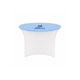 Housse personnalisable pour plateau de table Ø122 cm lycra 210 gr/m² – Covertex Pro