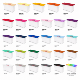 nuancier pour Housse de plateau de table en lycra 210 gr/m²–  – Nappe stretch professionnelle