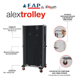 Chariot de transport - ZOWN-Maxchief - pour chaises Alex