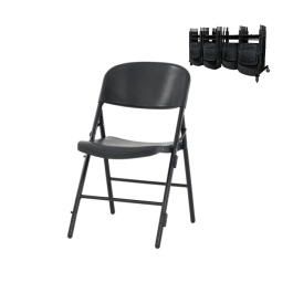 Lot de 48 Chaises Jumbo pliantes accrochables M2 + chariot liamXL