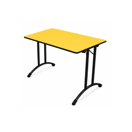 Table Alsace stratifié 160x80cm-jaune tournesol