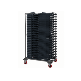 Chariot de transport ZOWN-Maxchief pour chaises Norman ou Jumbo Structure en acier peint gris. , résistante, solide