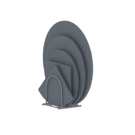 Porte-tables pliantes en acier