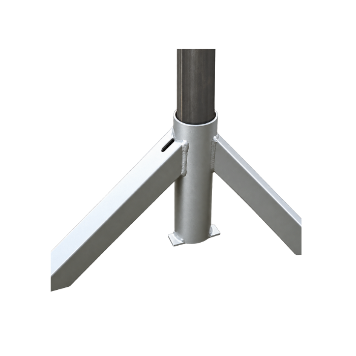 PIED AMOVIBLE TUBE carré 30x30mm