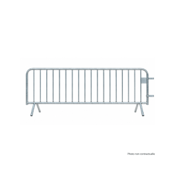 Barrière de Police 18 barreaux longueur 2,5m
