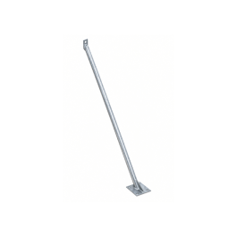 Jambe de force avec platine pour clôture de chantier