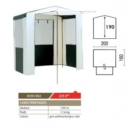 Abri cuisine 200x160xh190cm