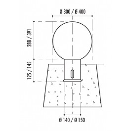 Borne Esfera diamètre 400mm
