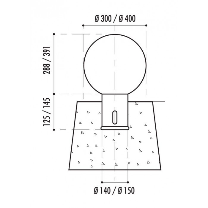 Borne Esfera diamètre 400mm