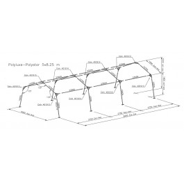 Tente de couchage 16 lits POLYLUXE 825