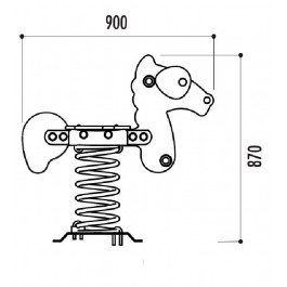 Jeu à ressort Cheval