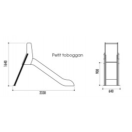 Petit toboggan PEHD +acier