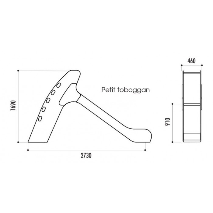 Petit toboggan PEHD