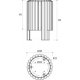 Corbeille Salou en pin traité autoclave