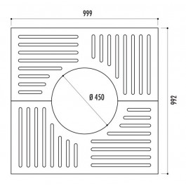 Grille d'arbre Impu