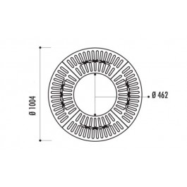 Grille d'arbre Circular Ø 1004 mm