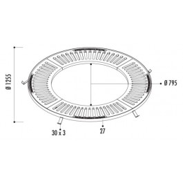 Grille d'arbre Circular Ø 1255 mm