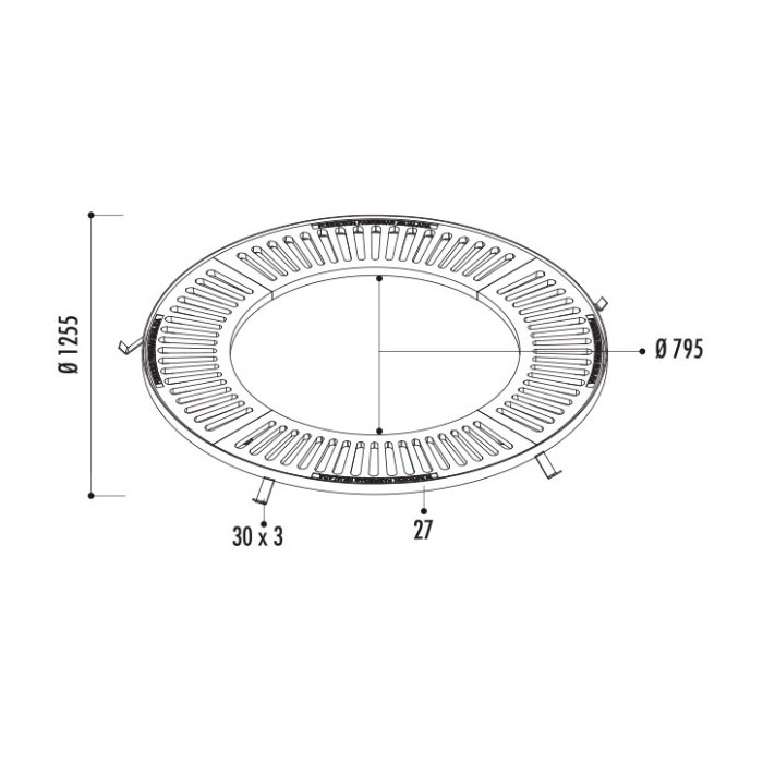 Grille d'arbre Circular Ø 1255 mm